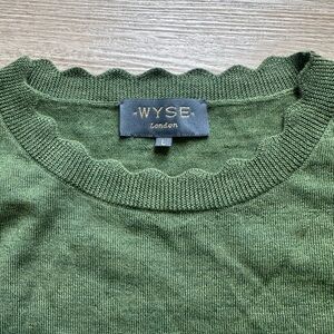 Green WYSE London sweater 100% wool